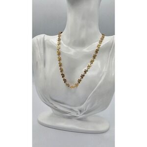 Oshena Butterfly Chain Necklace Women OS Gold New NWT Textured Charms Whimsical